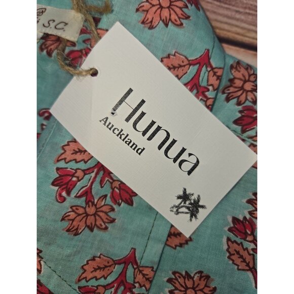 Deepti S.C. Mens Turquoise Floral Print Shirt XL NWT NEW - Picture 6 of 9